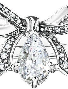THOMAS SABO Fingerring Schleife, TR2481-643-14-52-60, mit Zirkonia (synth)