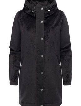 Ragwear Kurzmantel Cousy Bonded YOUMODO Weicher Damen Rippstrick-Mantel mit Kapuze