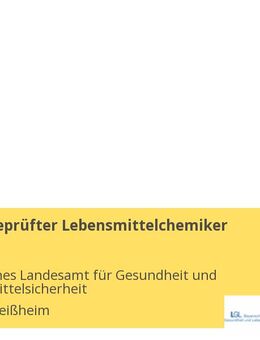 Staatlich geprüfter Lebensmittelchemiker (m/w/d) - Oberschleißheim