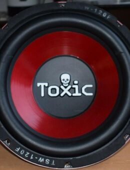 Toxic Subwoofer 1000 Watt, Stabi 3 Farad - Saffig
