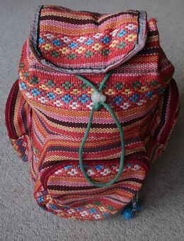 Ethno Hippie Rucksack bunt multicolor Mexico Südamerika 33,5 cm - Niddatal