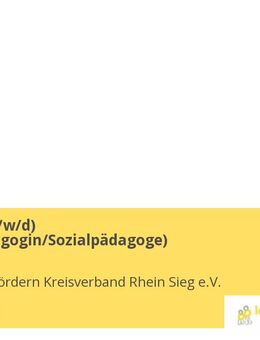 Leitung (m/w/d) (Sozialpädagogin/Sozialpädagoge) - Siegburg