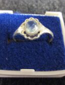 Antiker Silberring mit klarem Stein -Edel-Alt-vornehm-kk.. 9- in 77972