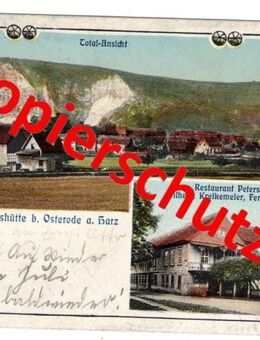 Alte Ansichtskarte „Gruss aus Petershütte…“, gel. ca. 1910 - Landsberg