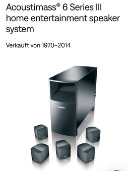 BOSE Acoustimass 5.1 Soundsystem - Wolfenbüttel