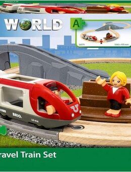 BRIO® Spielzeug-Zug Holzzug BRIO Reisezug Starter Set A, FSC® - schützt Wald