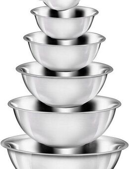 KING Schüssel, Edelstahl, (Set, 6-tlg), für den täglichen Gebrauch