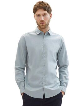 TOM TAILOR Langarmhemd Poplin mit Manschetten