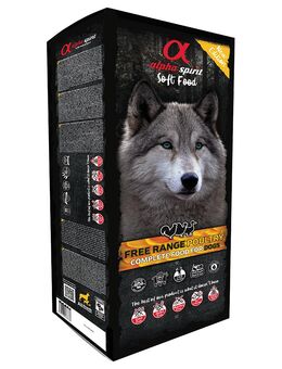 alpha spirit Semi-Moist Complete Free Range Poultry - Sparpaket: 2 x 9 kg