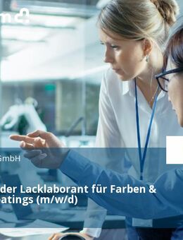 Chemie- oder Lacklaborant für Farben & Lacke / Coatings (m/w/d) - Arnsberg