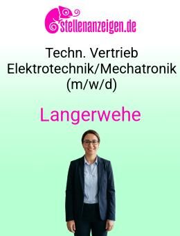 Technischer Vertriebsmitarbeiter (m/w/d) - Elektrotechnik / Mechatronik / Maschinenbau - Langerwehe