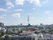 Courtagefrei - Charmantes Apartment im 17. OG mit einem fantastischen Weitblick über die Dächer von Hamburg mit Loggia - Hamburg