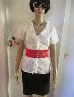 NEU mit ETIKETT * Rüschen * Romantik * Volant * Trachten * Dirndl * Baumwolle Batist * Bluse "Pepe Jeans" Gr. 36/ S * weiß * - Riedlingen