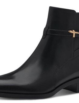 Tamaris Stiefelette, Blockabsatz, Businessschuh, Ankleboots mit T-Logoverszierung