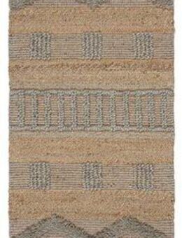 FLAIR RUGS Läufer Medina, mit abstraktem Streifenmuster, rechteckig, Höhe: 12 mm, Boho-Look, aus Naturfasern wie Wolle & Jute, Teppichläufer