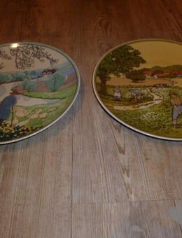 2 Wandteller von Villeroy&Boch / Frühling und Sommer Motiv - Weißenthurm