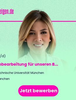 Sachbearbeitung (m/w/d) für unseren Bereich Gebäudemanagement - München