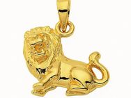 Adelia´s Kettenanhänger Damen & Herren 585 Gold Sternzeichen Anhänger Löwe, Goldschmuck für Damen & Herren