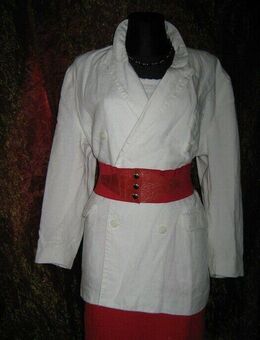 Edel * Original VINTAGE * Leinen * Boyfriend * Anzug * Kostüm * BLAZER "ESPRIT" Gr. 40- 42, 44/ L- XL * Oversize * weiß * - Riedlingen