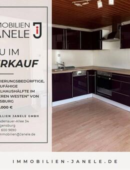 Renovierungsbedürftige, ausbaufähige Doppelhaushälfte im „Äußeren Westen“ von Regensburg - Regensburg