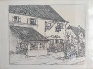 Radierung Hermann Gradl (* 15. Februar 1883 in Marktheidenfeld; † 15. Februar 1964 in Nürnberg) war ein deutscher Maler, Zeichner und Illustrator sowie Hochschullehrer. - Nürnberg