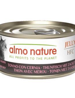 Almo Nature HFC Jelly 6 x 70 g - Thunfisch mit Zackenbarsch