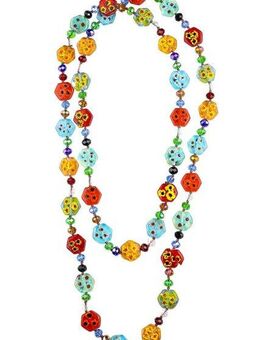 COLLEZIONE ALESSANDRO Lange Kette Venedig, mit Glasperlen