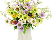 Kunstblume Margeriten-Mix, I.GE.A., Höhe 36 cm, Vase aus Keramik