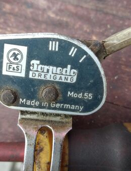 fichtel und sachs torpedo 3 drei gang schalthebel modell 55 blau rot - Frankfurt (Main)