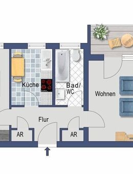 Kapitalanlage in gepflegter Wohnanlage am 'Grünen Gürtel' - Berlin