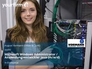 Microsoft Windows Administrator / Anwendungsentwickler Java (m/w/d) - Ennepetal (Stadt der Kluterhöhle)