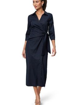 Zero Midikleid zero Damen Midikleid mit Wickeloptik Wickeldesign