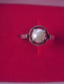Perlenring Silber Ring Gr. 16 in 66111