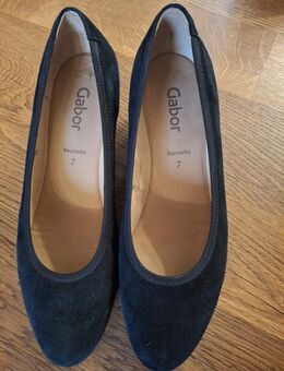 schwarze Wildlederpumps Gabor sacchetto Gr. 7 (41) - Döttesfeld