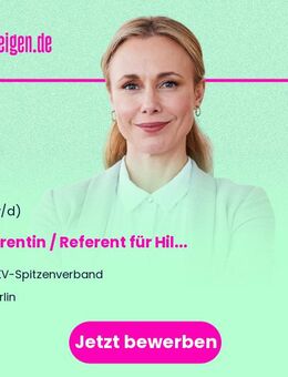 Referentin / Referent (m/w/d) für Hilfsmittelversorgung - Berlin
