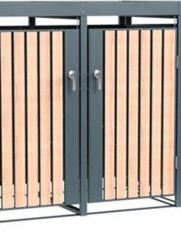 WESTMANN Mülltonnenbox Planta, Platz für 5 Mülltonnen je 240 L, BxHxT: 332x84x124,5 cm