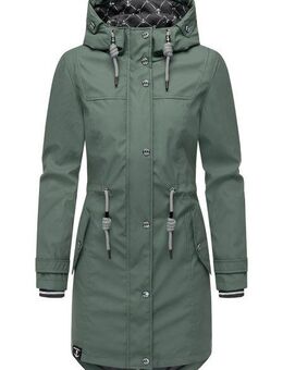 PEAK TIME Regenjacke L60042 stylisch taillierter Regenmantel für Damen