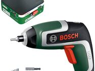 Bosch Home & Garden Akku-Schrauber IXO 7, 5,5 Nm, mit 10 Standard-Schrauberbits, Bit-Halter und Aufbewahrungsbox