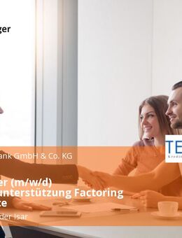 Mitarbeiter (m/w/d) Vertriebsunterstützung Factoring Back-Office - Landau (Isar)