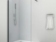 Sanotechnik Duschwand Sanoflex Freedom II Black, Einscheibensicherheitsglas