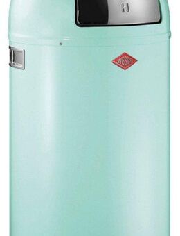 WESCO Mülleimer Pushboy Abfallsammler, mit Metalleinsatz, Griffe, Einwurfklappe aus Edelstahl und Bodenring