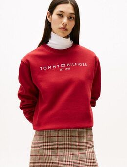 Tommy Hilfiger Sweatshirt MDRN REG CORP LOGO C-NK SWTSHRT mit Logoschriftzug