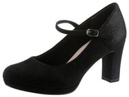 Tamaris Spangenpumps mit Metallic-Applikation an der Ferse und Absatz