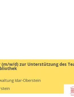 Mitarbeiter (m/w/d) zur Unterstützung des Teams der Stadtbibliothek - Idar-Oberstein
