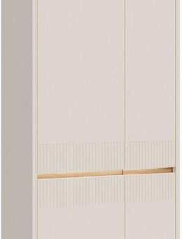 FORTE Garderobenschrank Oak Squere (B/H/T ca. 95,3x197,9x52 cm) Kleiderschrank, Beleuchtung, grifflos, Soft Close