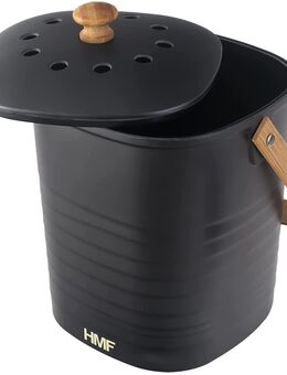 HMF Nachhaltiger Biomülleimer Komposteimer mit Deckel 6L schwarz - Birkenfeld (Baden-Württemberg)