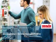 Montageleiter / On-Site Manager (m/w/d) - Sonnenbühl