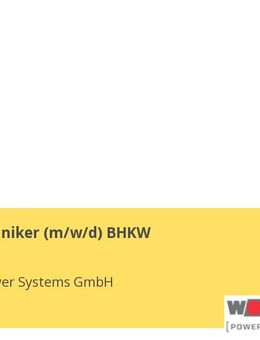 Servicetechniker (m/w/d) BHKW - Mainz Zentrum