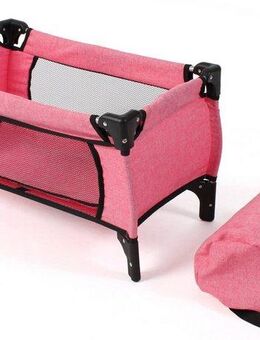 CHIC2000 Puppenbett Deluxe, Melange Pink, mit Tragetasche