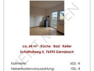 JETZT MIETEN! Schöne 2-Zimmer Wohnung - Helle Räume und Sonnenterasse - Gernsbach